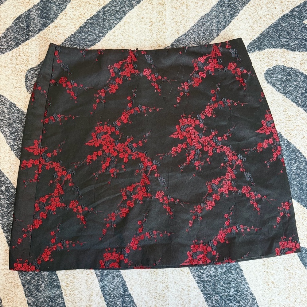 Y2K Moda International Cherry Blossom Mini Skirt Size 6 EUC